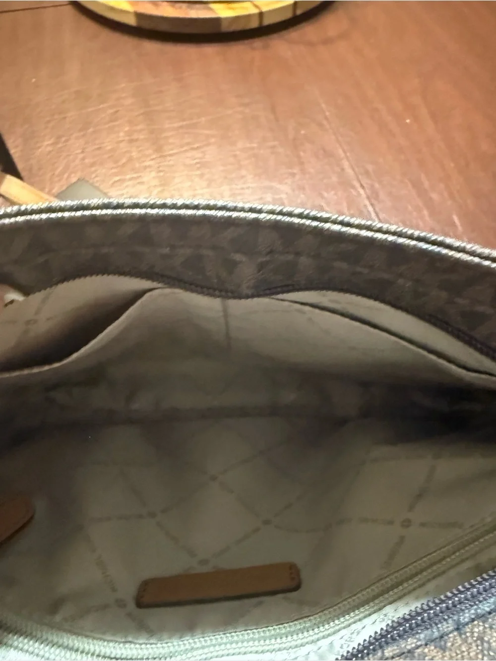 Michael Kors Brown Monogram Jet Set Travel Messenger Crossbody